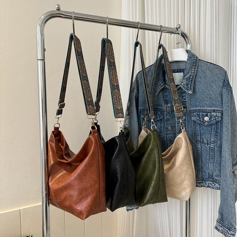 Borsa a tracolla da donna Wanda - Elegante borsa in PU con cerniera e dimensioni compatte per l'uso quotidiano