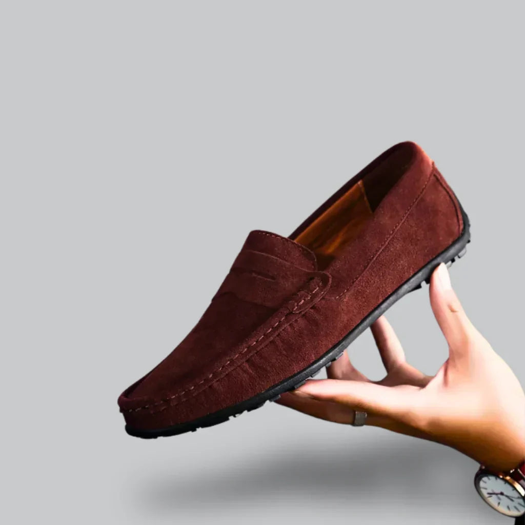 Nolan Mocassins Homme – Mocassins Décontractés en Daim Premium au Style Élégant & Confortable