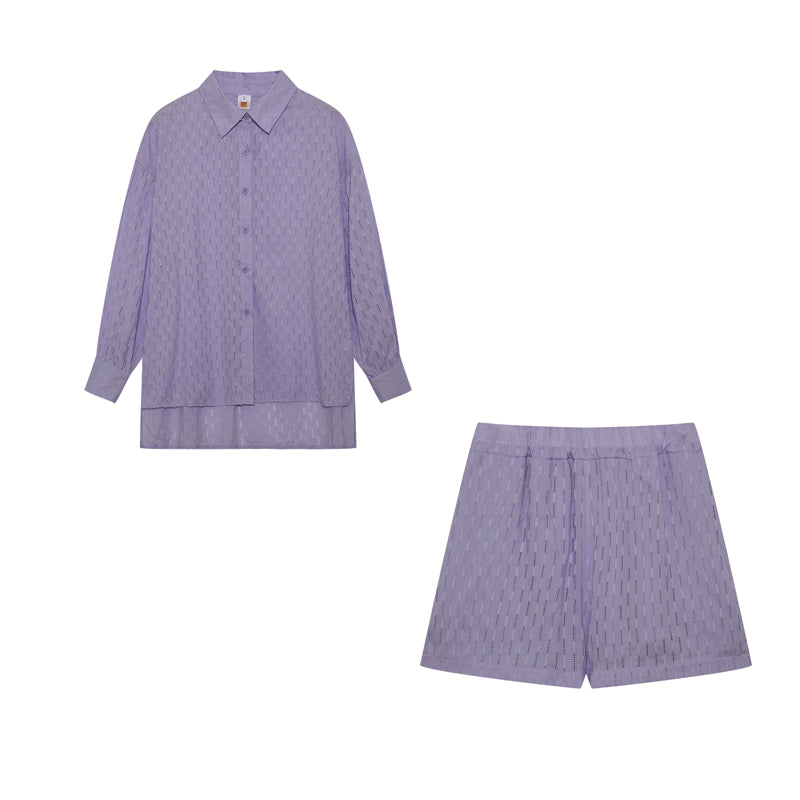 Aaliyah Ensemble d’Été Femme – Ensemble Léger en Coton avec Top et Short au Style Décontracté