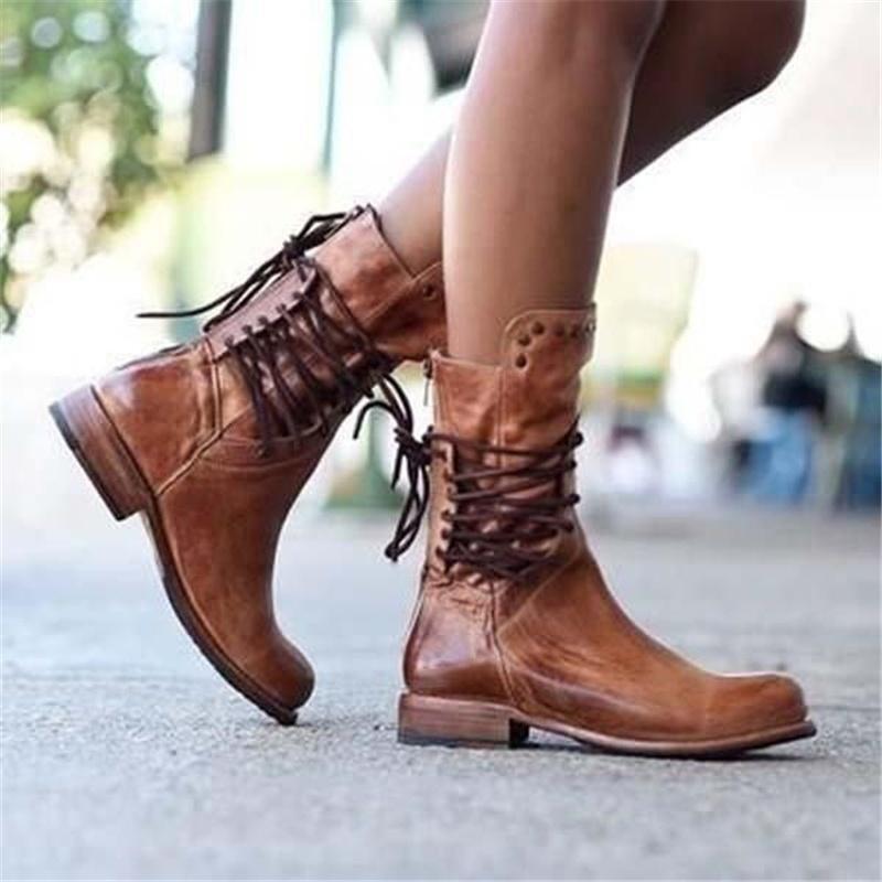 Daphne Bottes en Cuir – Modèle Intemporel avec Confort Durable & Élégance Polyvalente