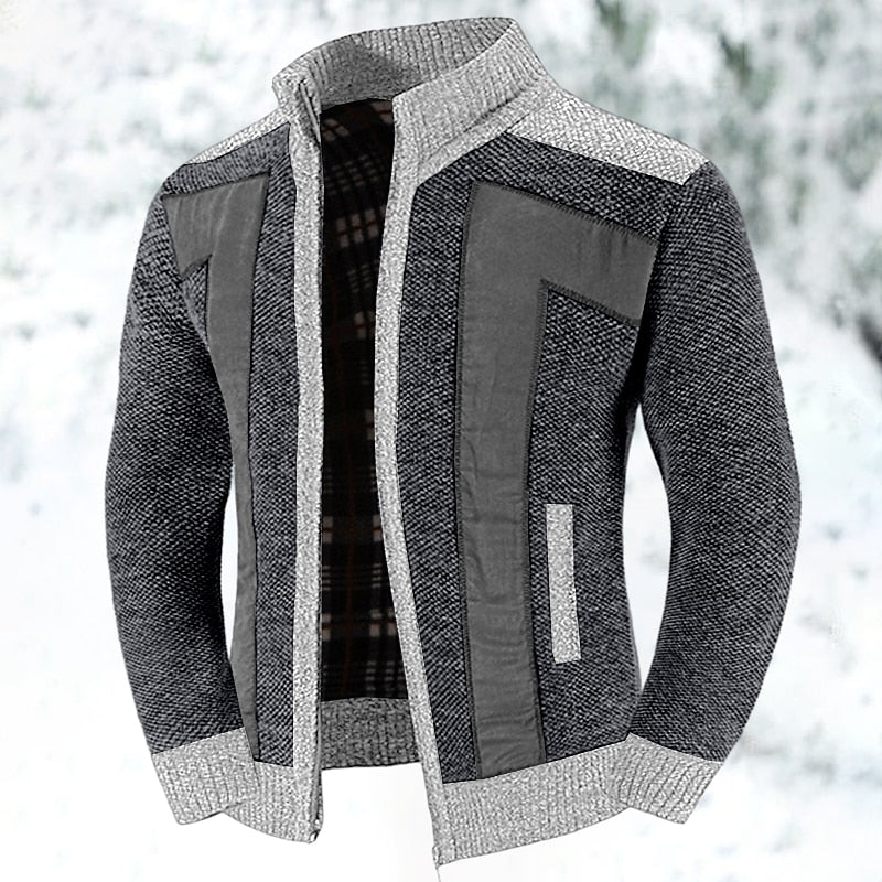 Thom Gilet Zippé Homme – Couche en Maille Douce et Chaude avec Coupe Moderne & Confort Isolant Léger