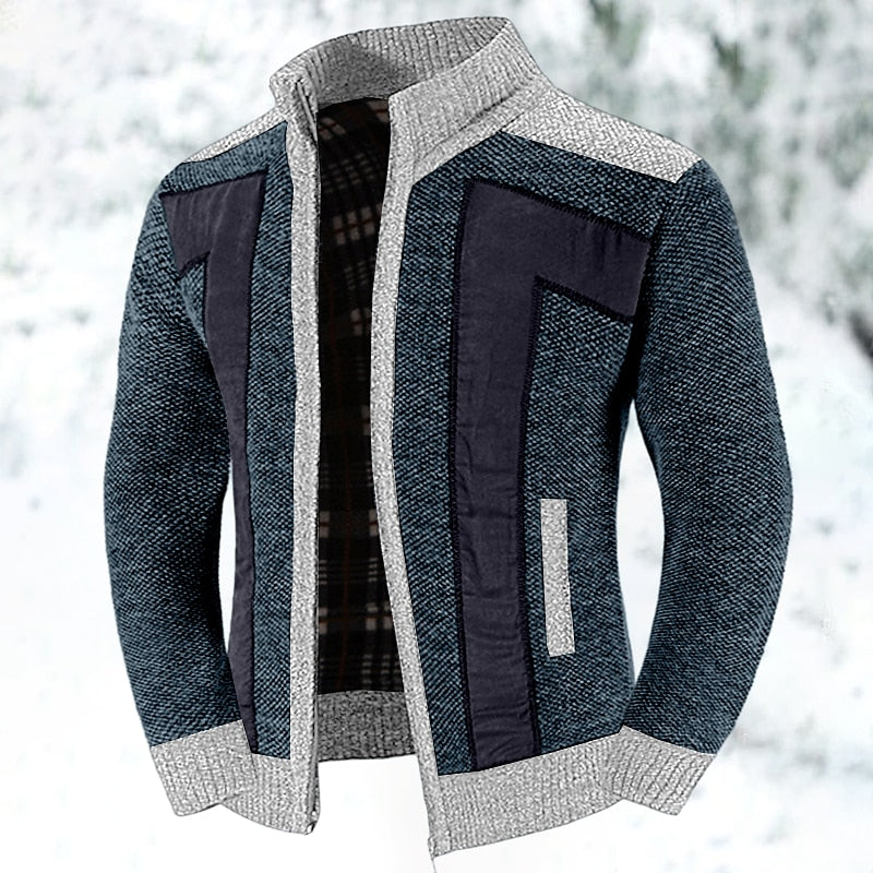 Thom Gilet Zippé Homme – Couche en Maille Douce et Chaude avec Coupe Moderne & Confort Isolant Léger