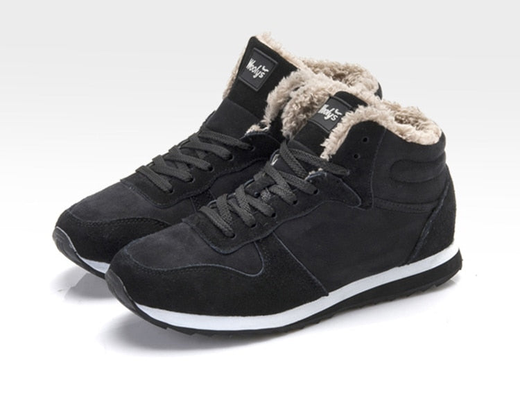 Niel Bottes d’Hiver pour Homme – Design Suédine Chaud et Isolé avec Semelle en Caoutchouc à Adhérence Durable