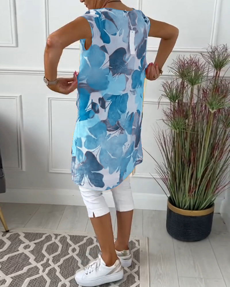 Tunique Femme Wilma – Long Haut Aéré à Imprimé Fleuri, Coupe Ample & Look Féminin