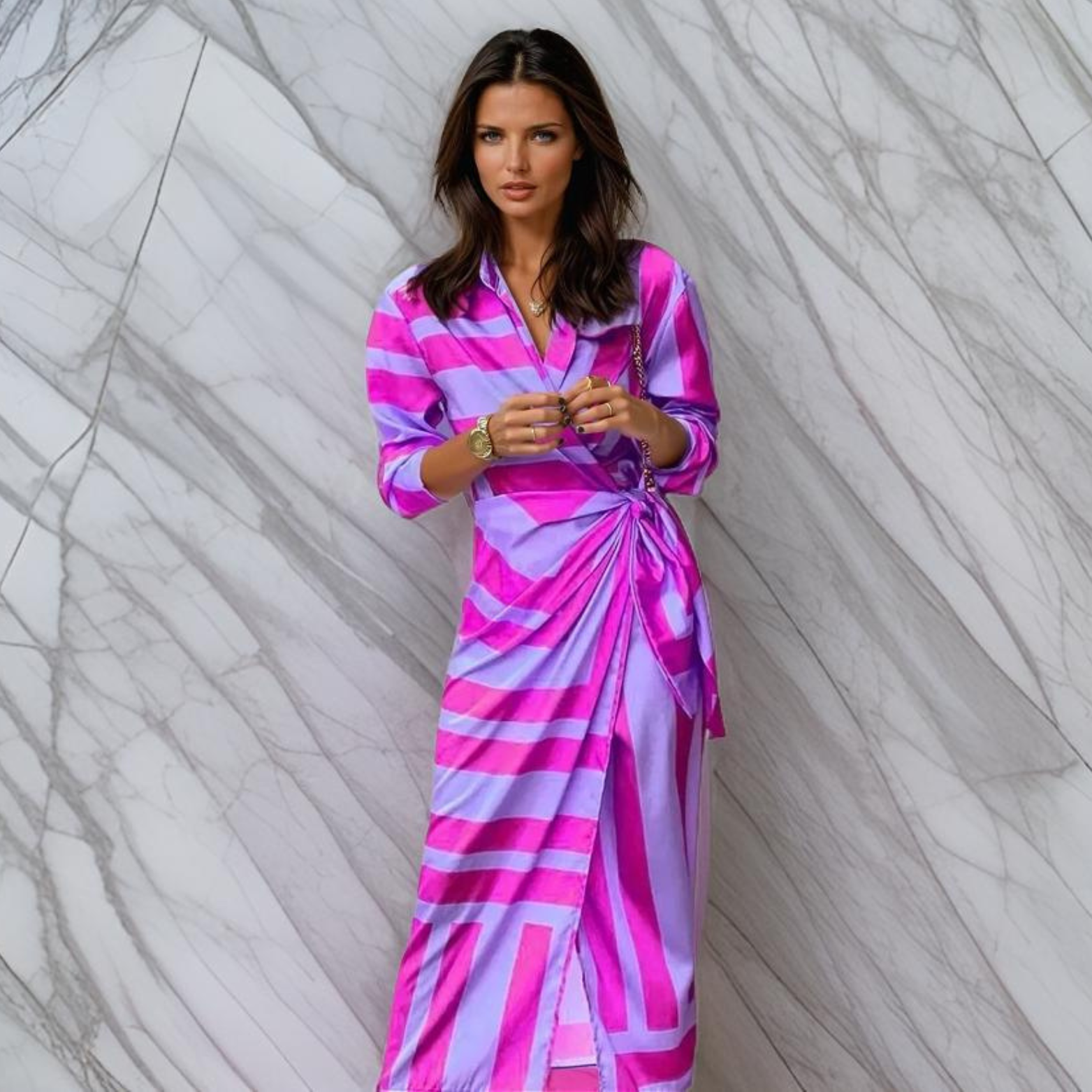 Robe portefeuille femme Miral – Coupe élégante, silhouette flatteuse & design estival