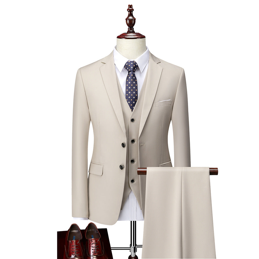 Abito da uomo David - Elegante abito da 3 pezzi, traspirante e comodo per matrimoni e affari