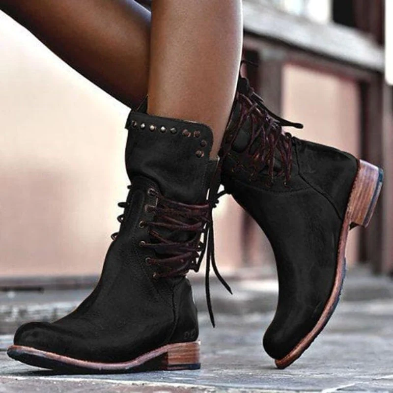 Daphne Bottes en Cuir – Modèle Intemporel avec Confort Durable & Élégance Polyvalente