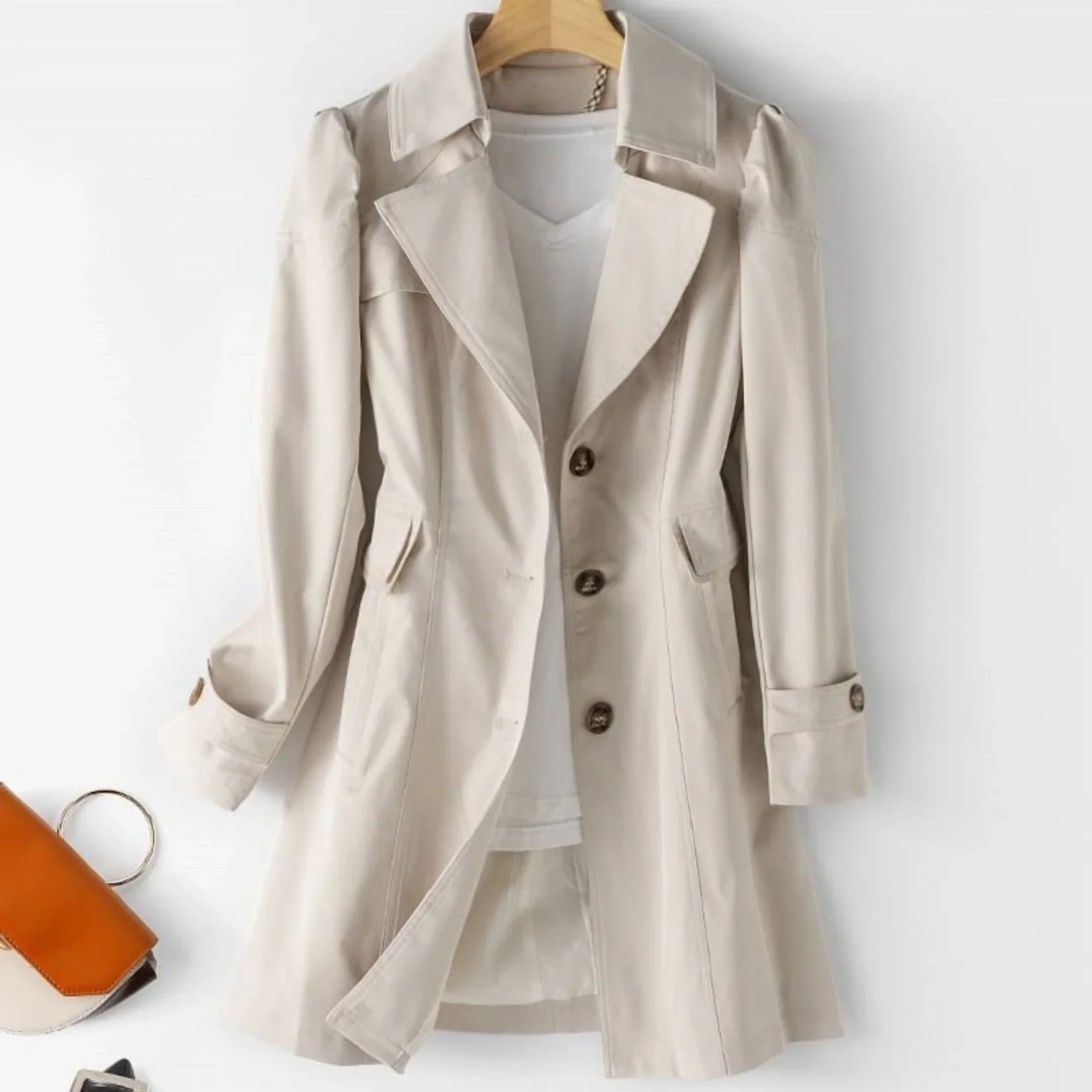 Cappotto da donna Livia – Elegante trench impermeabile dallo stile classico e senza tempo