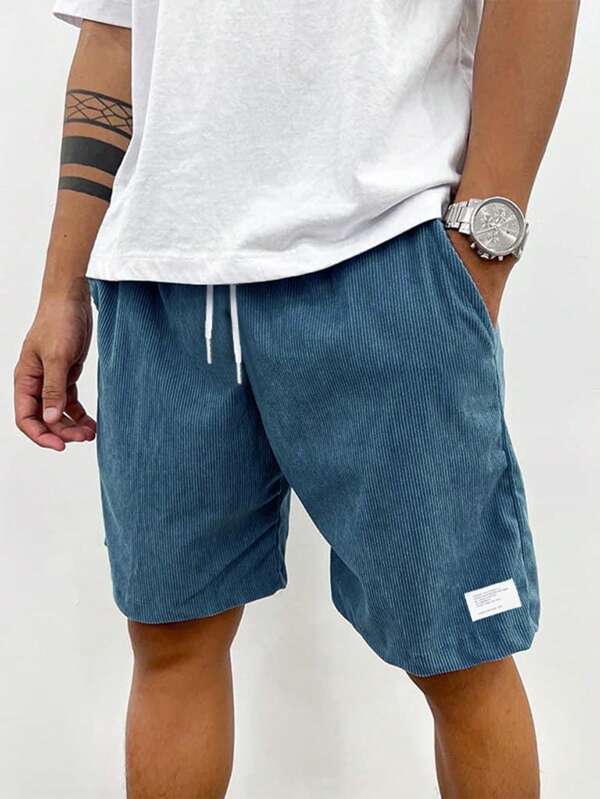 Pantaloncini in velluto a coste da uomo Zachary - Pantaloncini comodi, elasticizzati e dallo stile senza tempo