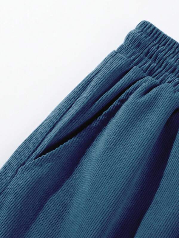 Pantaloncini in velluto a coste da uomo Zachary - Pantaloncini comodi, elasticizzati e dallo stile senza tempo