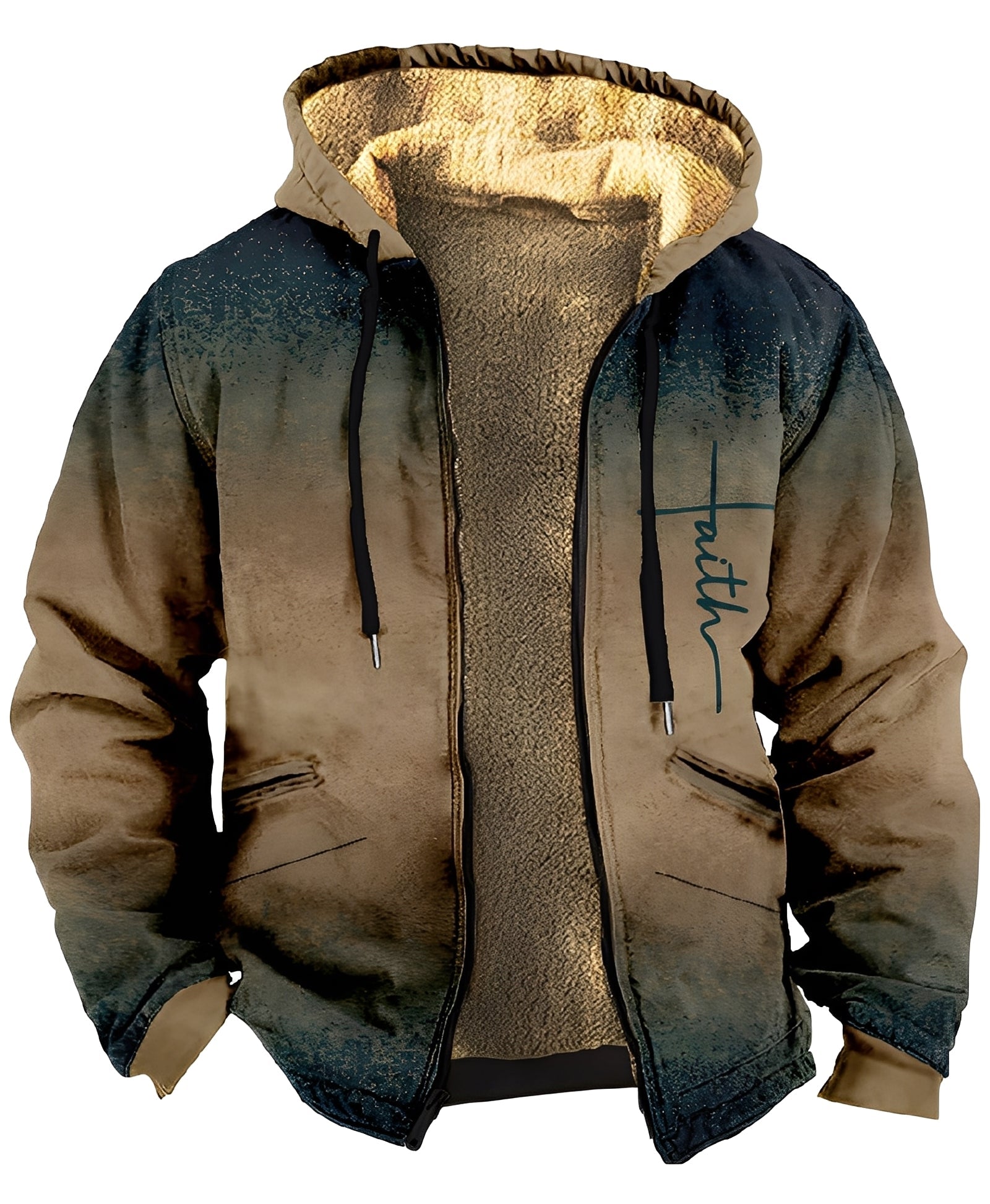 Kurtka męska Mervin – bluza z kapturem w bloki kolorów z miękkiej i oddychającej tkaniny