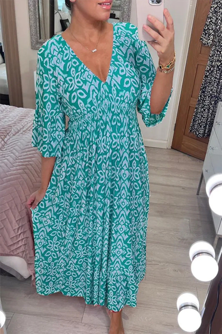 Abito lungo da donna Solaressa - Abito elegante e fluido ideale per l'estate e le occasioni chic