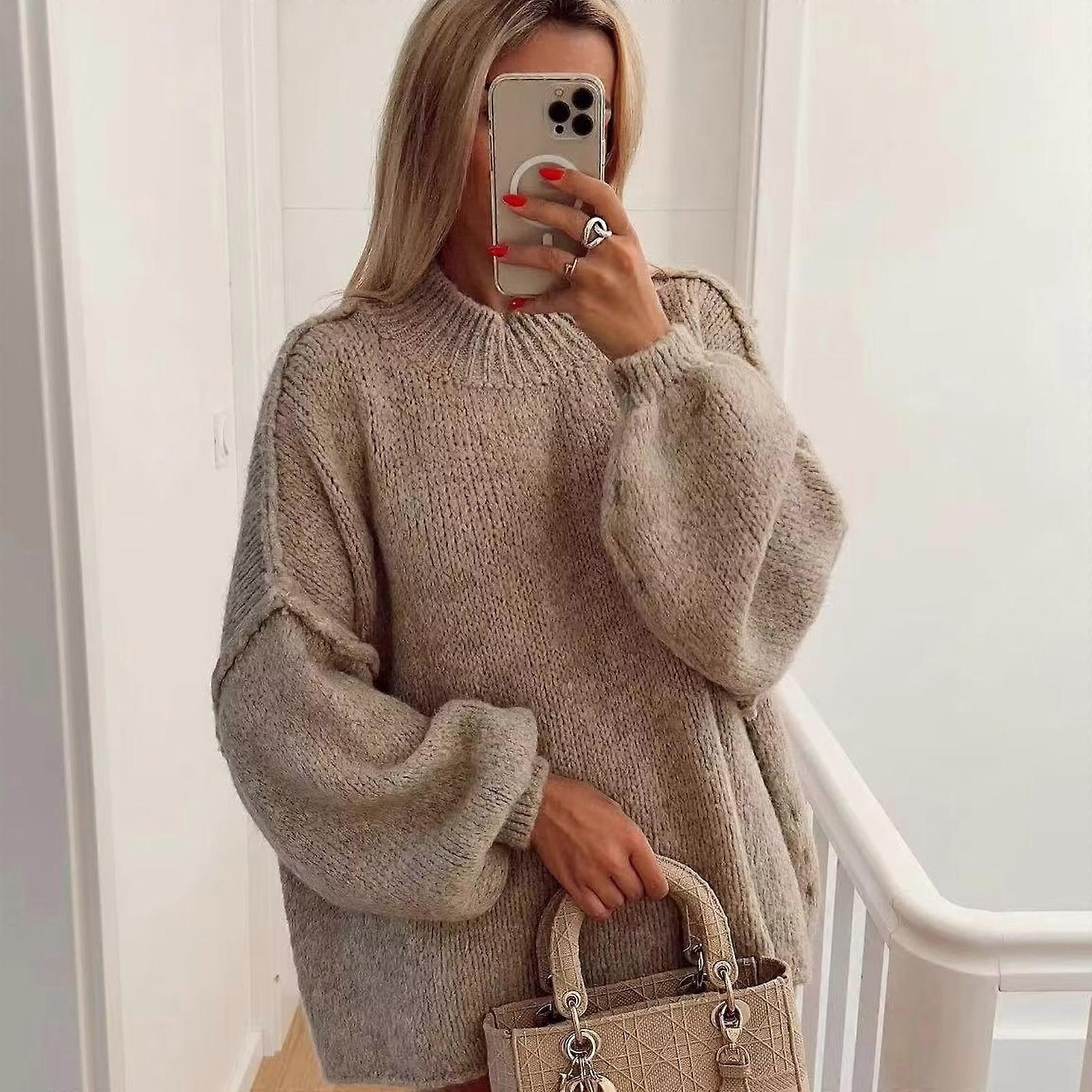 Arleth Oversize Knit Sweater for Women – Premium Soft Winter Sweater with Casual Fit
