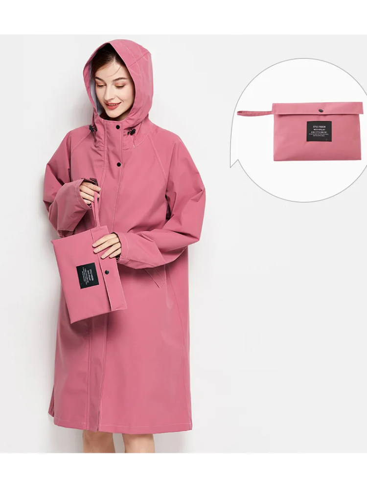 Giacca impermeabile da donna Malia - Giacca a vento leggera con cappuccio regolabile e pratiche tasche