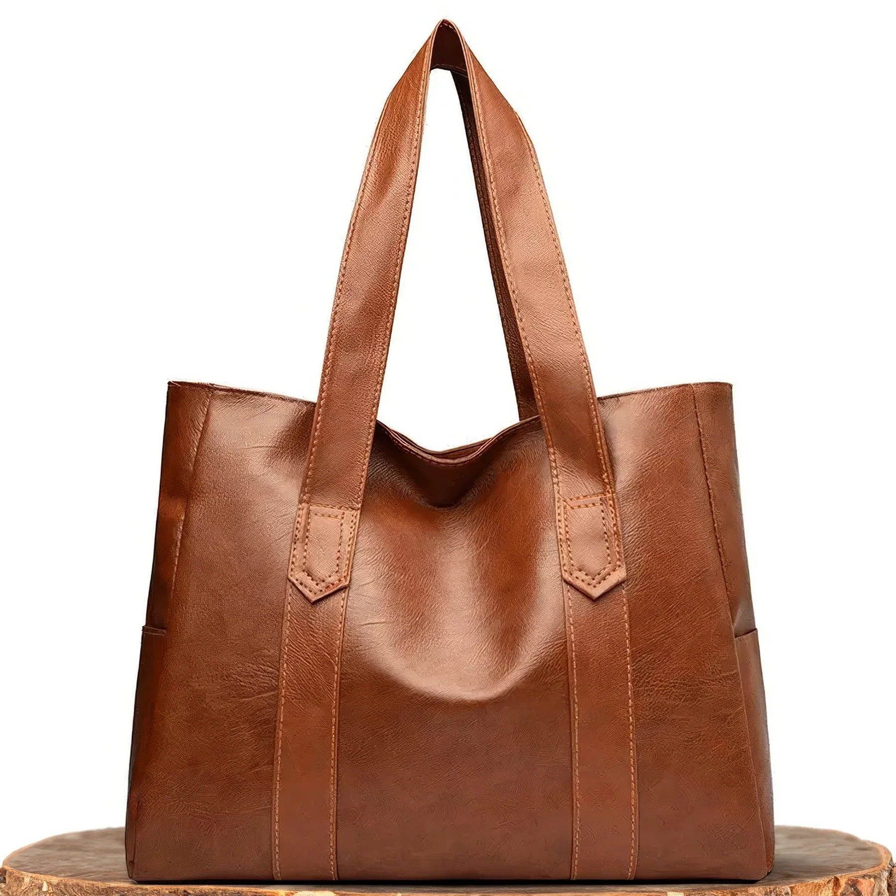 Borsa da donna Xyla - Elegante borsa a mano in vera pelle dallo stile senza tempo