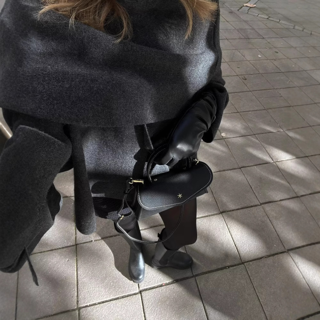 Emma Poncho Femme – Asymétrique en Laine, Élégant & Idéal pour la Chaleur Hivernale