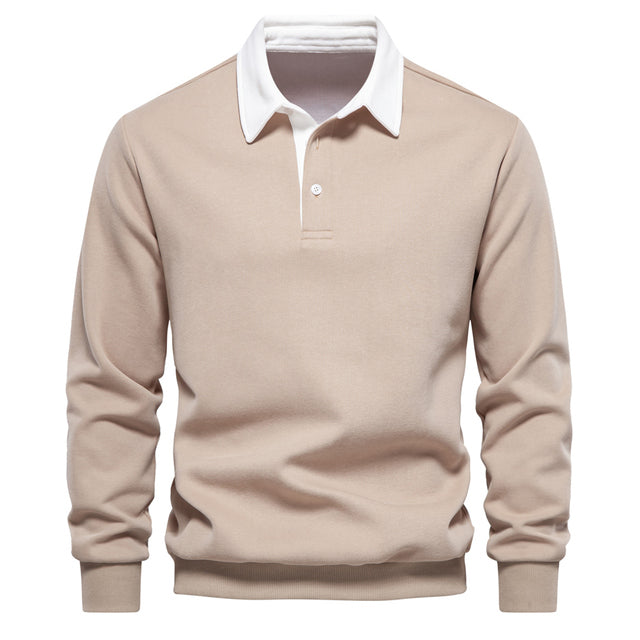 Hugo Pull Polo Homme – Sweat à Manches Longues Respirant avec Col Classique & Style Intemporel