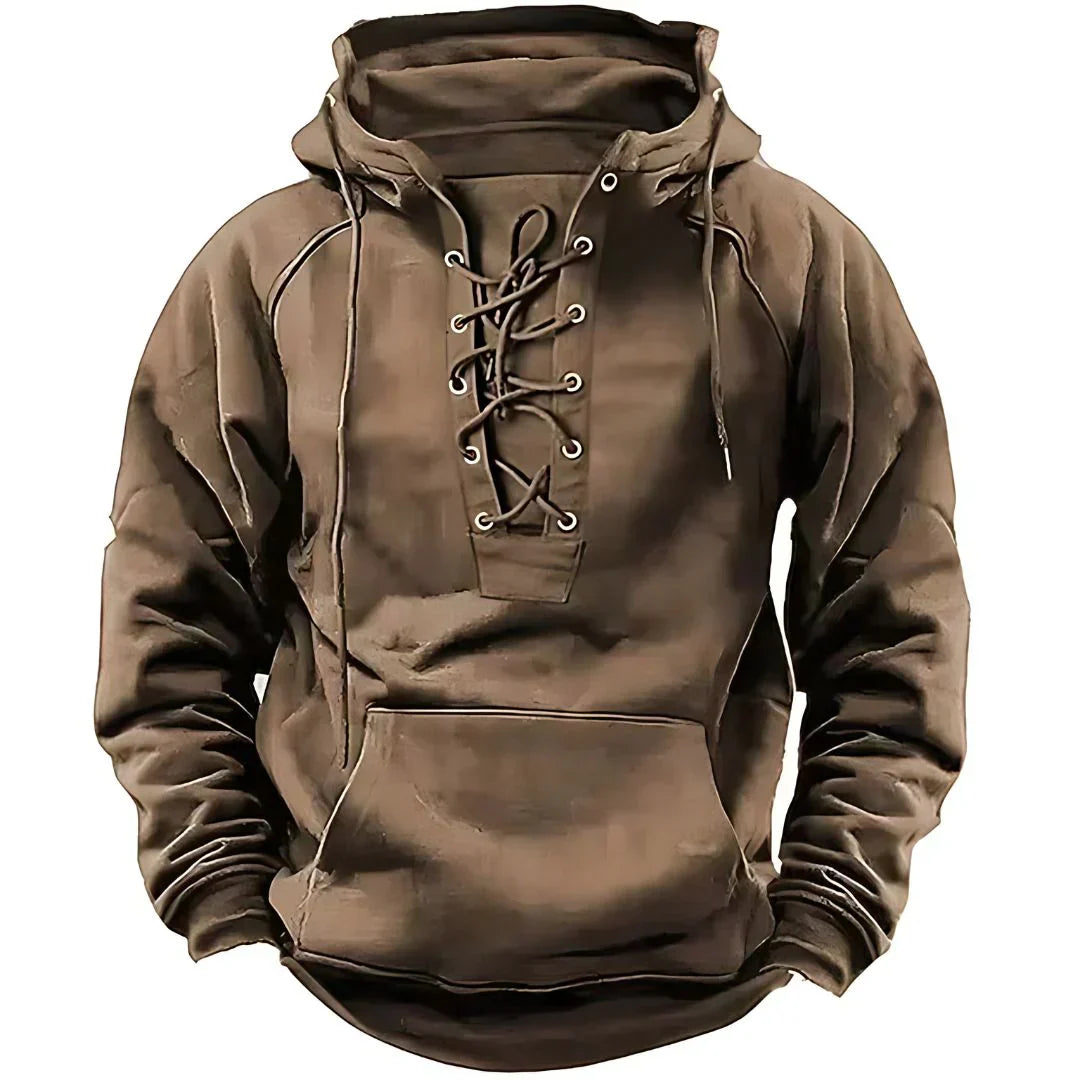 Tryphon Hoodie Homme – Sweat à Lacets Style Rétro Moderne & Confortable au Quotidien