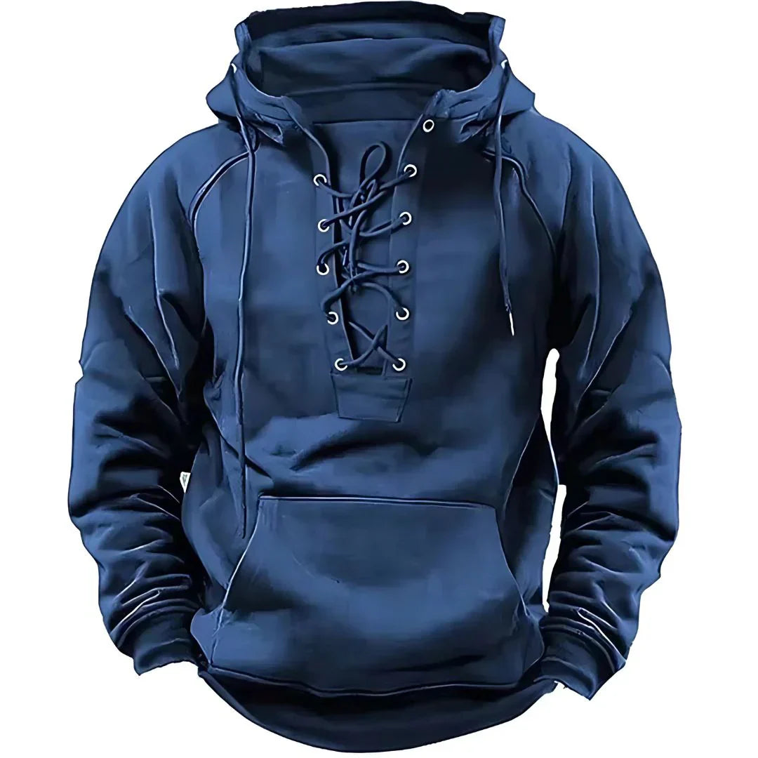 Tryphon Hoodie Homme – Sweat à Lacets Style Rétro Moderne & Confortable au Quotidien