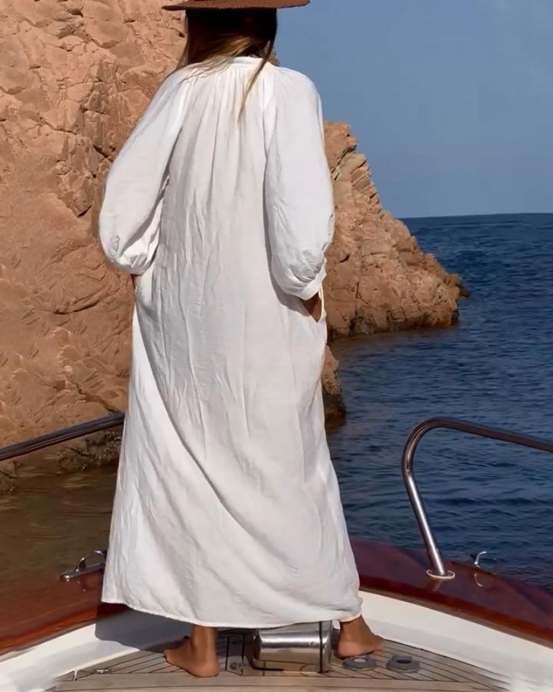 Abito casual da donna Miranda: tessuto di cotone morbido e vestibilità ampia per un comfort elegante