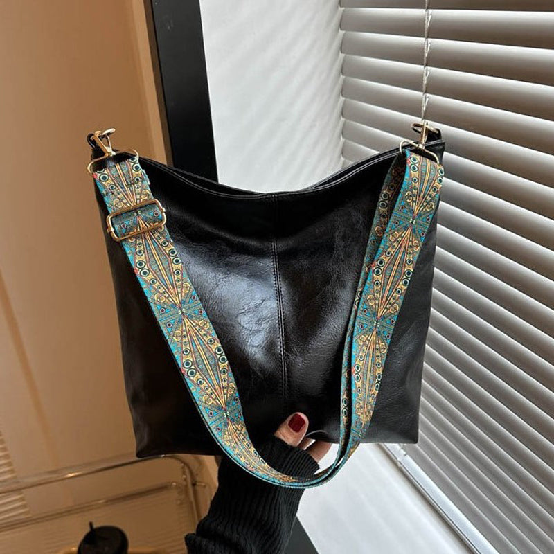 Borsa a tracolla da donna Wanda - Elegante borsa in PU con cerniera e dimensioni compatte per l'uso quotidiano