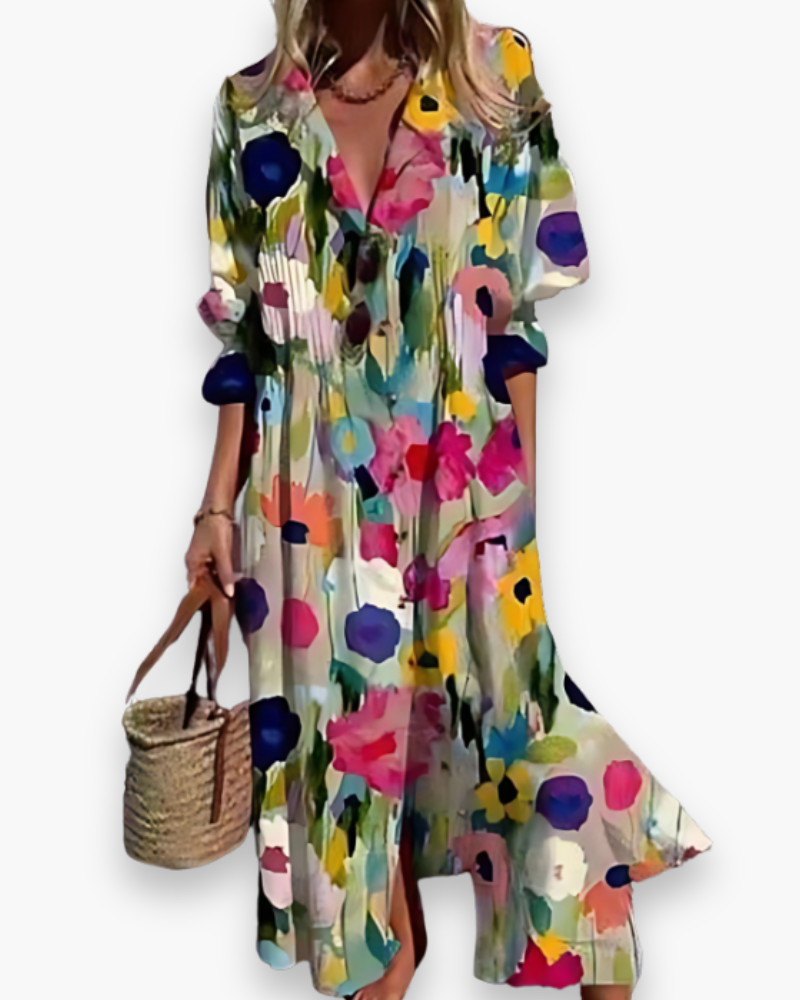 Abito lungo da donna Ryleigh - Elegante abito estivo per cerimonie e occasioni speciali