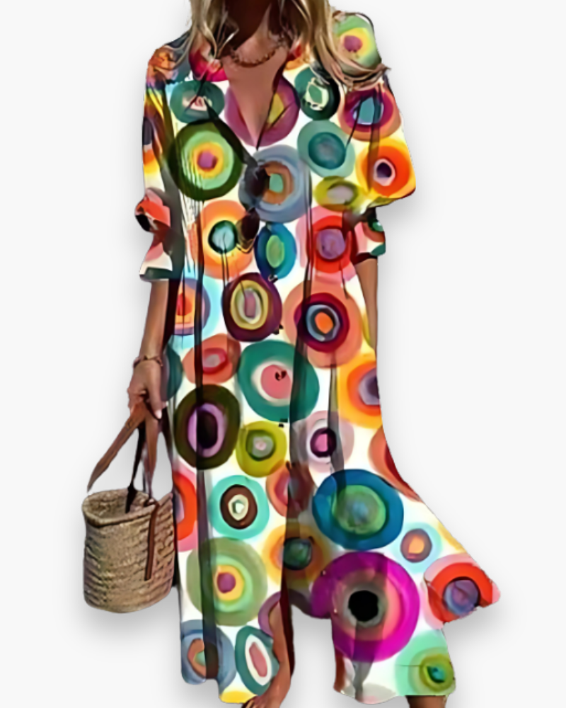 Abito lungo da donna Ryleigh - Elegante abito estivo per cerimonie e occasioni speciali