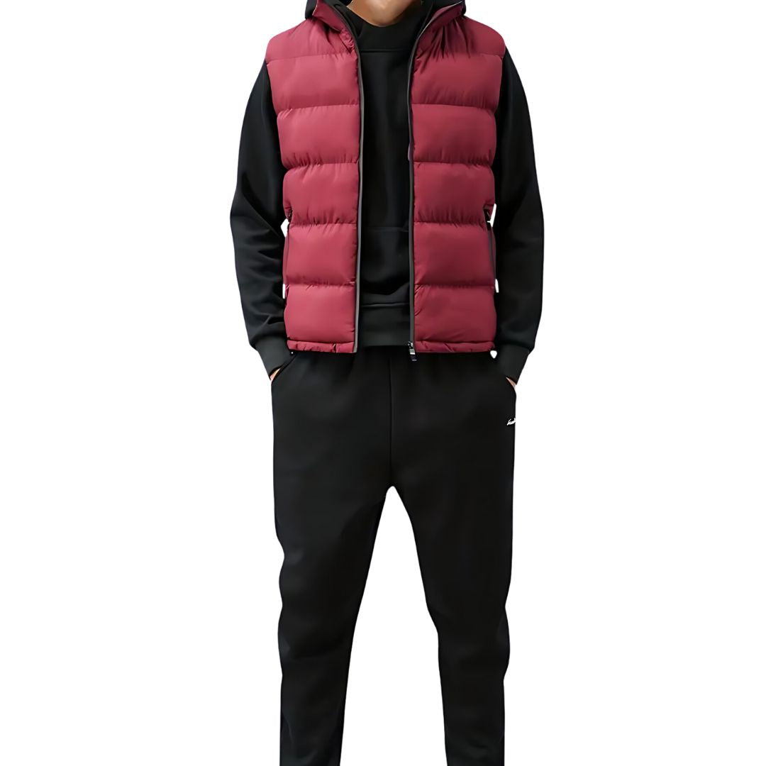 Orion Gilet Homme – Doudoune Sans Manches Imperméable & Légère avec Col Haut Zippé