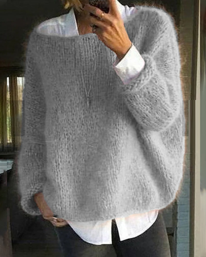 Renate Pull Femme – Pull-over Tricoté Élégant & Confortable au Style Intemporel