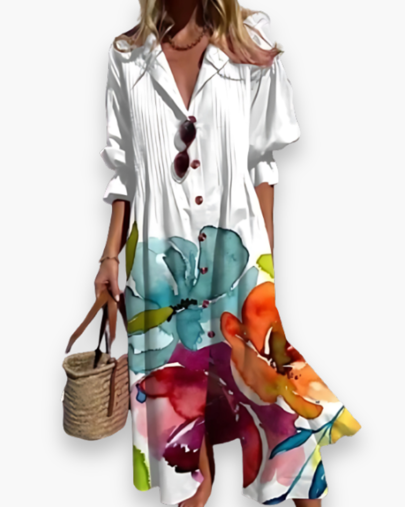 Abito lungo da donna Ryleigh - Elegante abito estivo per cerimonie e occasioni speciali