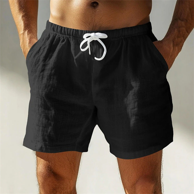 Pantaloncini in cotone da uomo Dylan - Design traspirante e vestibilità ampia, lunghezza estiva a metà coscia