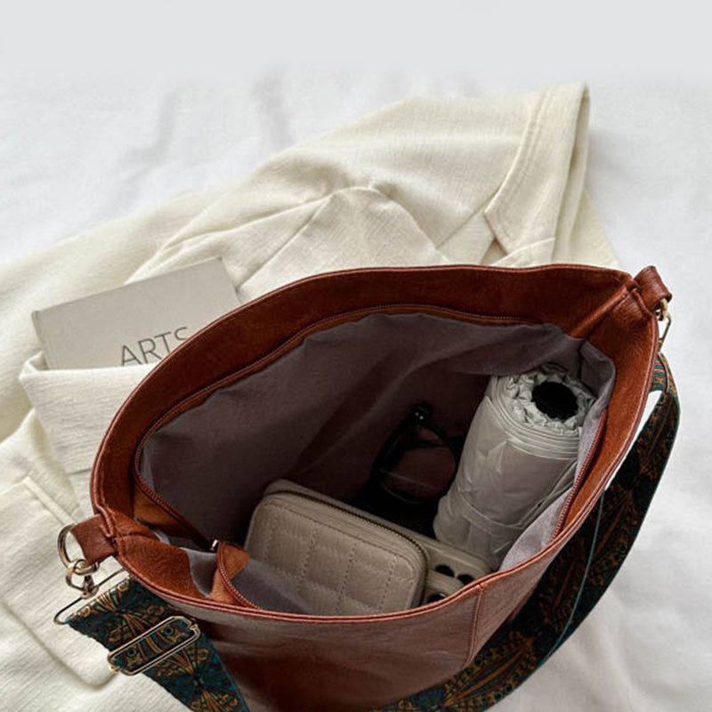 Borsa a tracolla da donna Wanda - Elegante borsa in PU con cerniera e dimensioni compatte per l'uso quotidiano