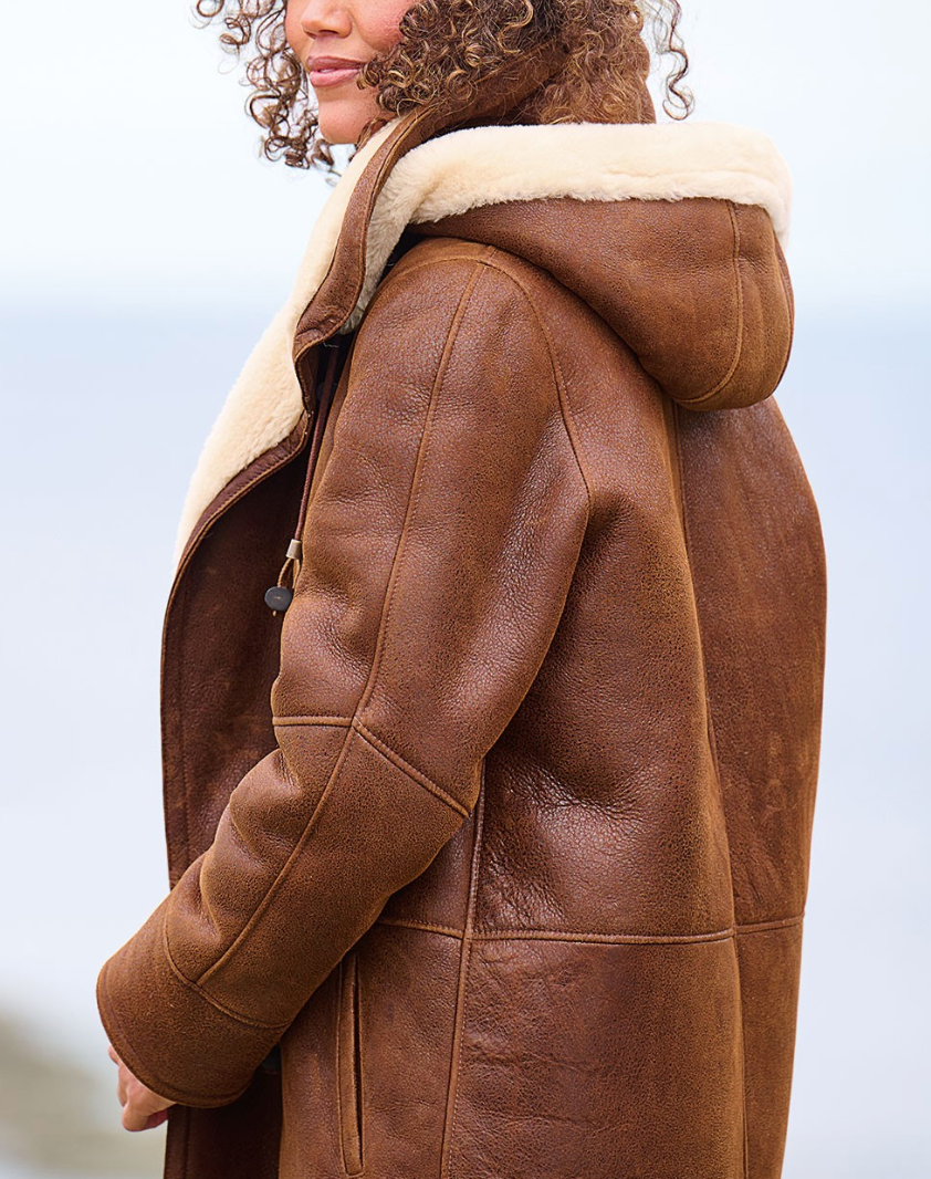 Cappotto con cappuccio da donna Leia: caldo, casual ed elegante per le giornate invernali