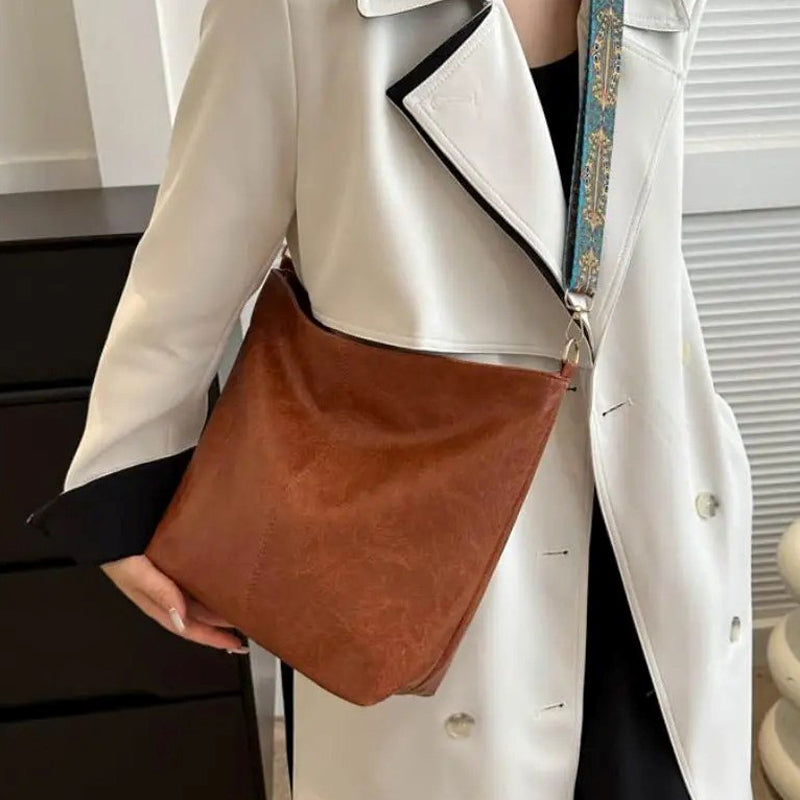 Borsa a tracolla da donna Wanda - Elegante borsa in PU con cerniera e dimensioni compatte per l'uso quotidiano