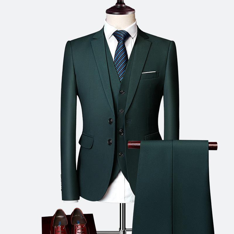 Abito da uomo David - Elegante abito da 3 pezzi, traspirante e comodo per matrimoni e affari