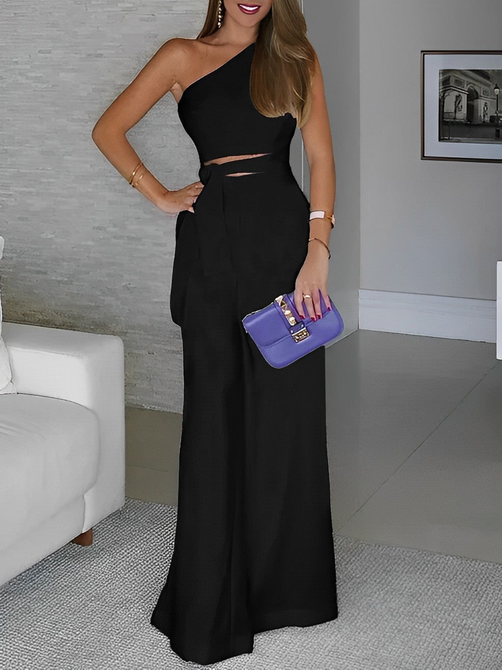 Combinaison Femme Amaya – Tenue d’Été Légère avec Taille Élastique & Coupe Élégante