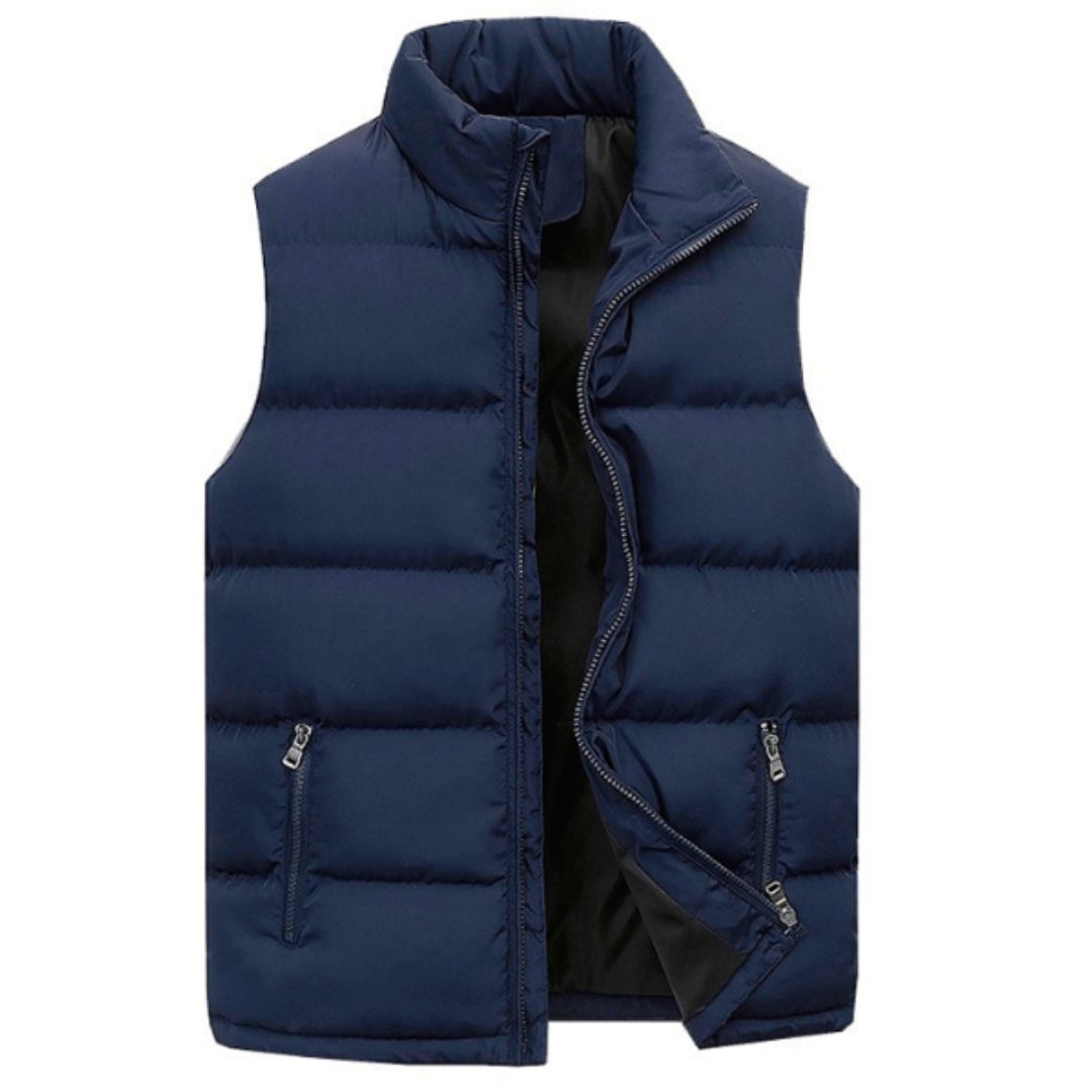 Orion Gilet Homme – Doudoune Sans Manches Imperméable & Légère avec Col Haut Zippé