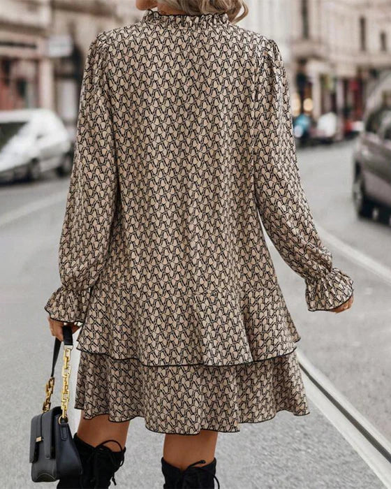 Robe Femme Stella – Robe Élégante à Manches Longues avec Coupe Décontractée et Style Intemporel