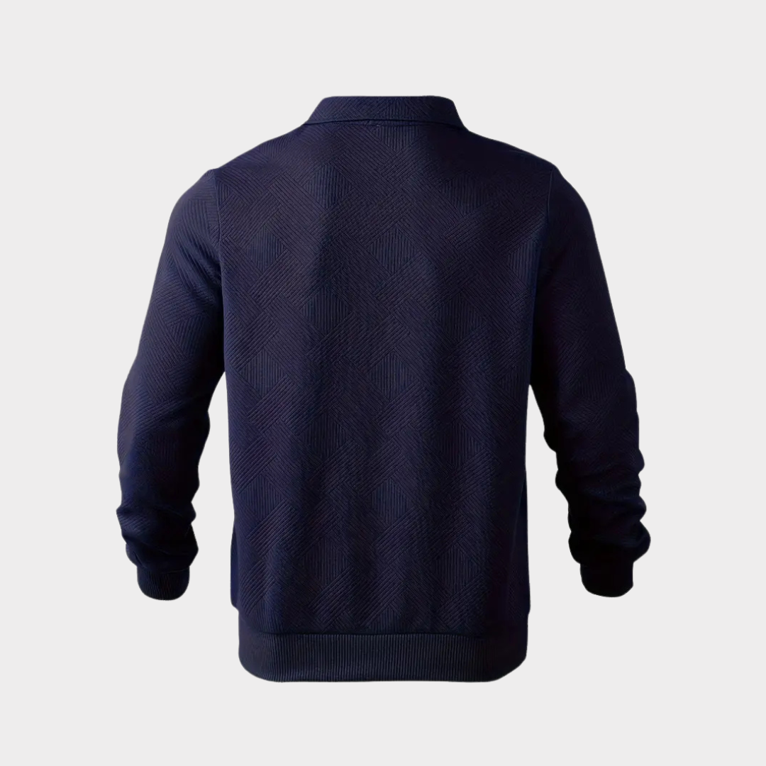 Victor Pull Homme – Pull Chaud en Maille avec Motif Géométrique & Coupe Confortable