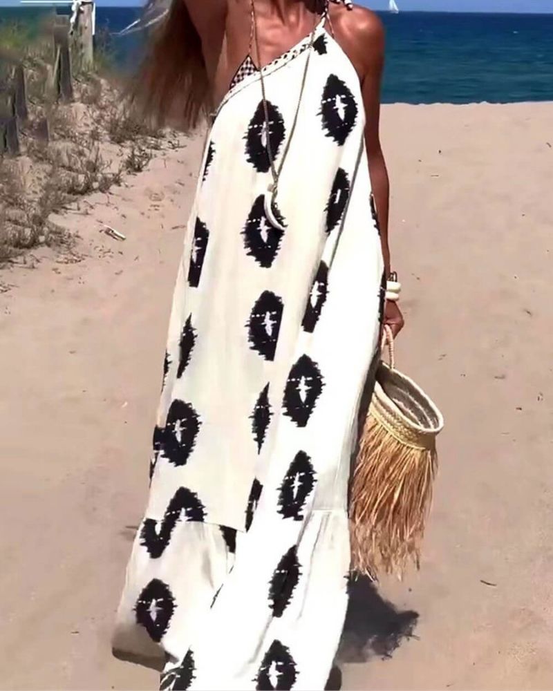 Abito lungo da donna Sienna - Taglio asimmetrico chic e tessuto leggero, ideale per l'estate