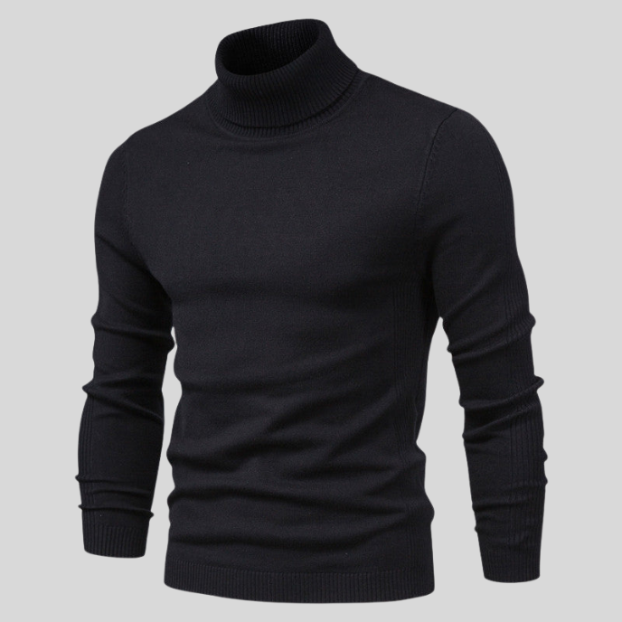 Maglione da uomo Jerold: maglione con collo alto, elegante e comodo, dallo stile versatile