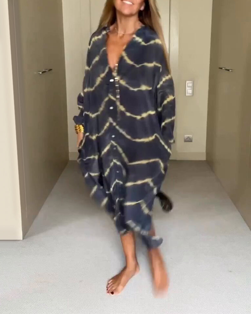 Manon Robe Femme – Tissu Léger & Respirant, Coupe Ample & Col V Flatteur