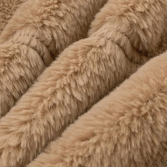 Terry Veste Teddy Femme – Manteau Hiver Doux avec Col Haut & Coupe Moderne Zippée