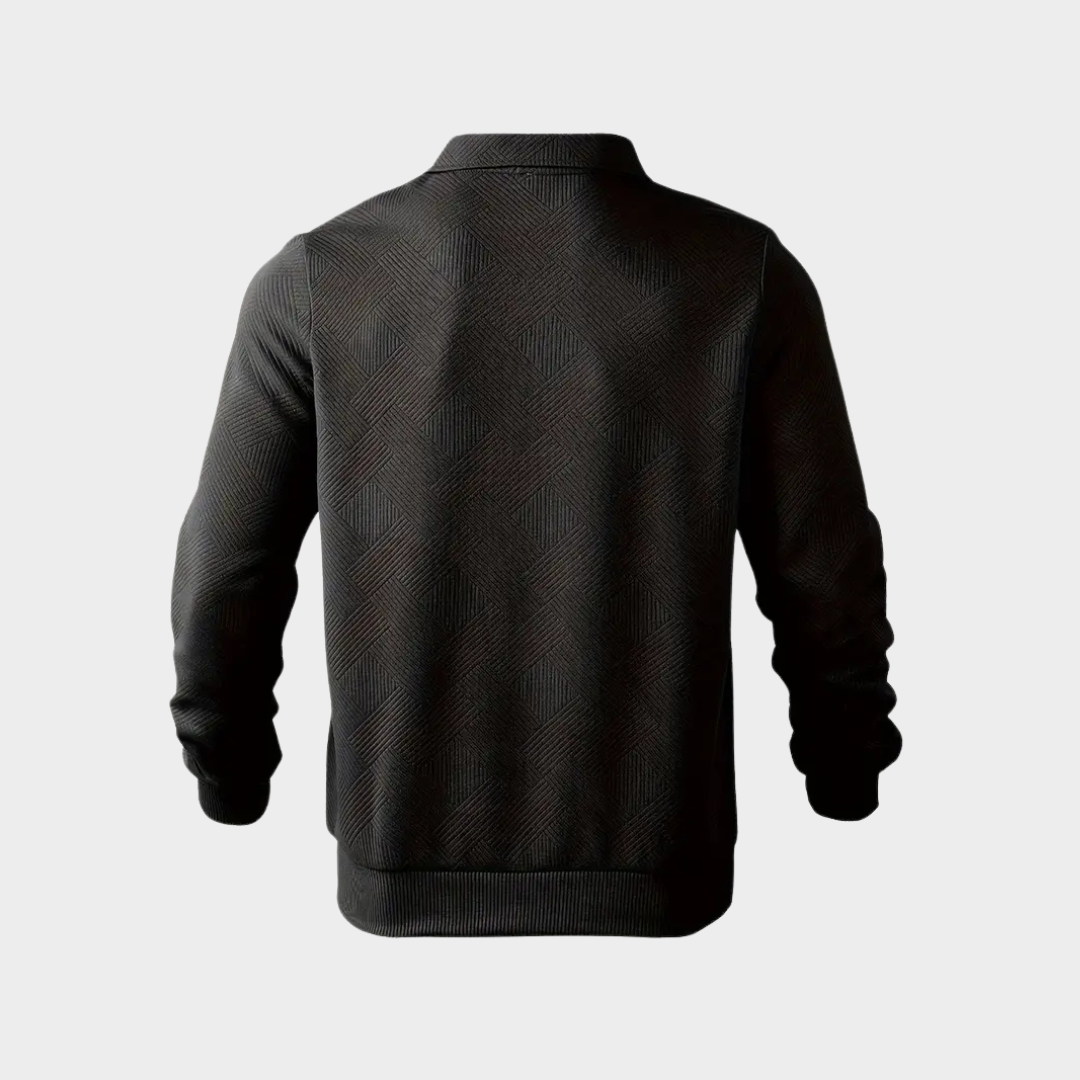 Victor Pull Homme – Pull Chaud en Maille avec Motif Géométrique & Coupe Confortable