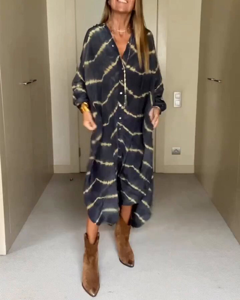 Manon Robe Femme – Tissu Léger & Respirant, Coupe Ample & Col V Flatteur