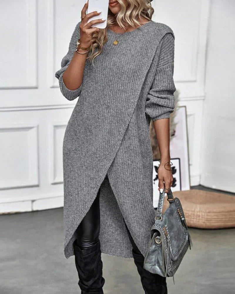 Maglione da donna Sylvia: lungo, elegante e comodo per un look chic quotidiano