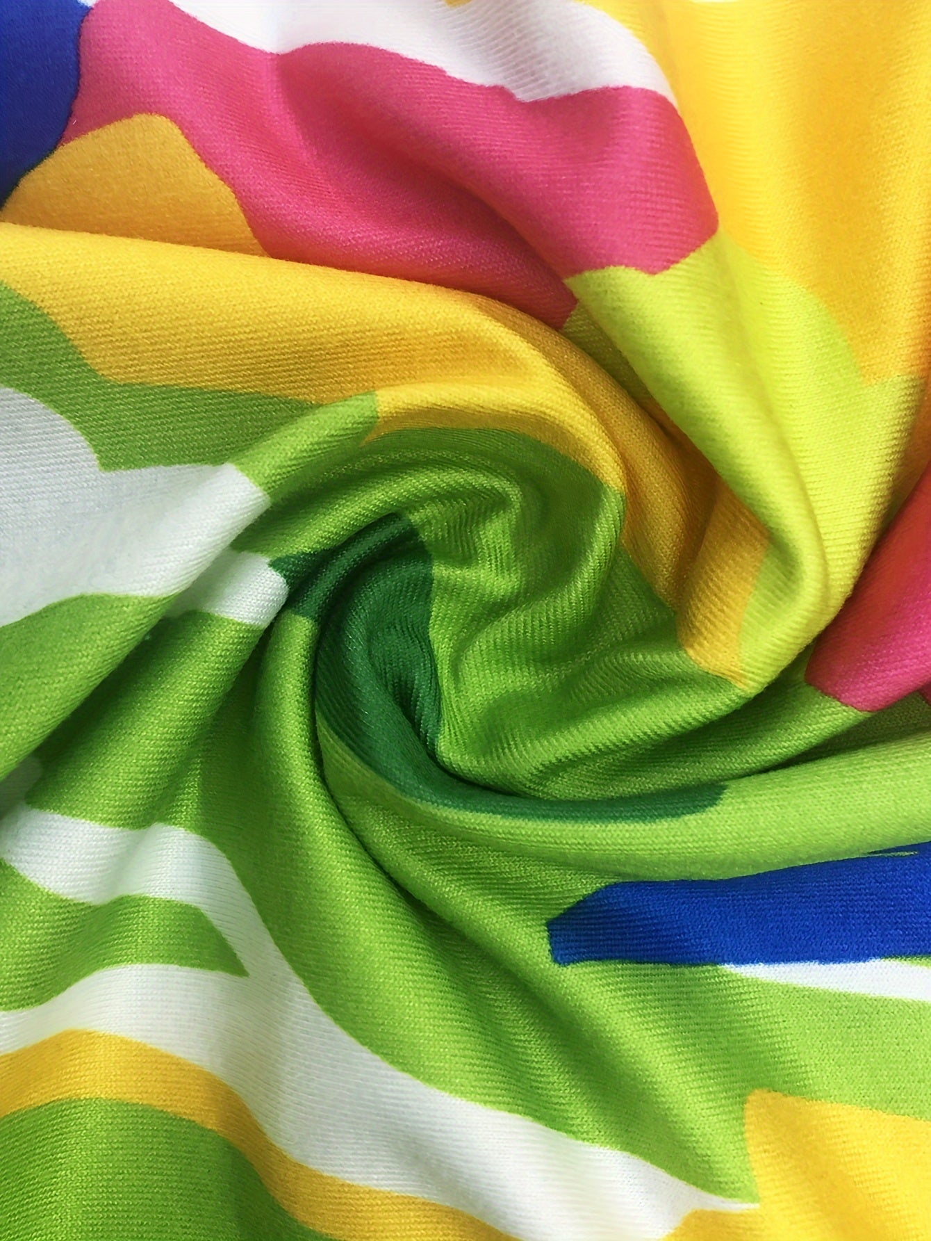 Abito caftano da donna Oaklynn - Abito caftano lungo leggero con stampa multicolore e look estivo