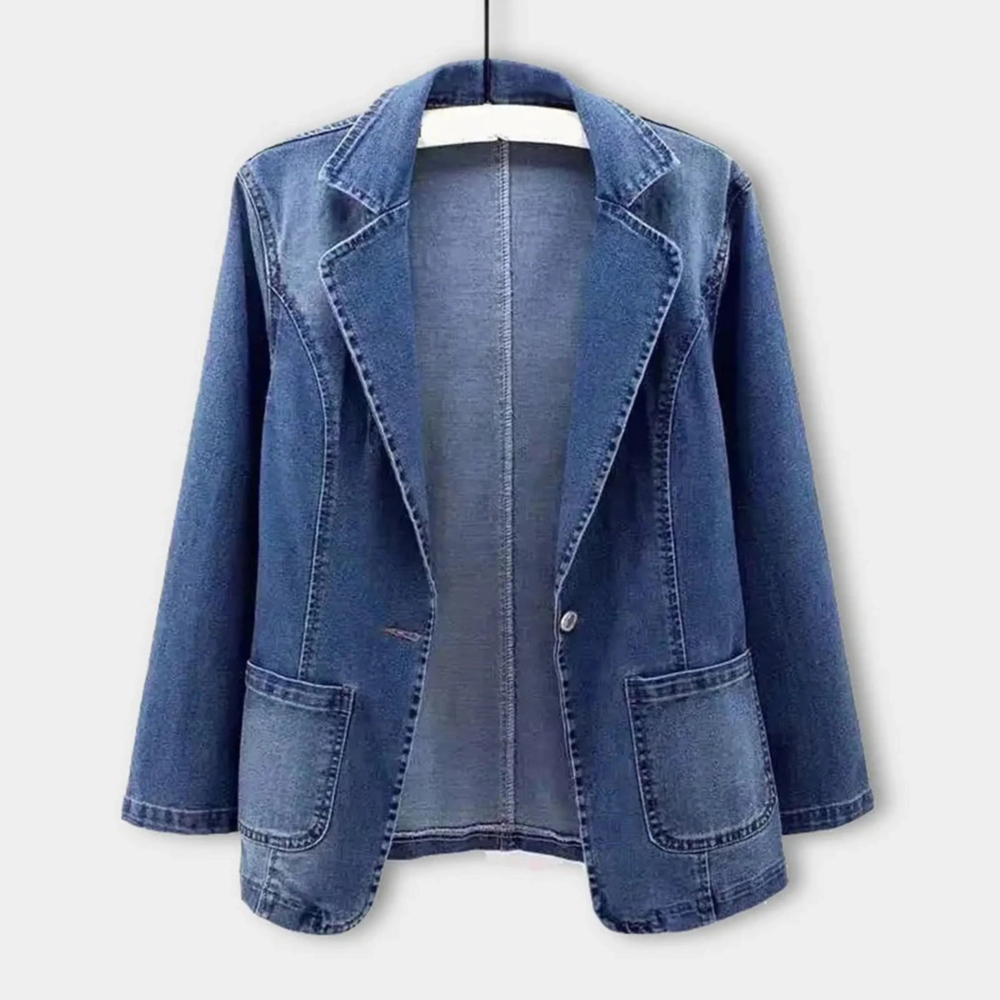Magdalena Blazer Femme – Blazer en Denim Moderne Élégant & Polyvalent pour Toutes Occasions
