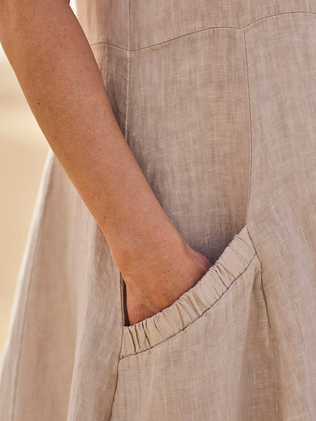 Abito in cotone da donna Elise - Tasche morbide, traspiranti e pratiche per il comfort quotidiano