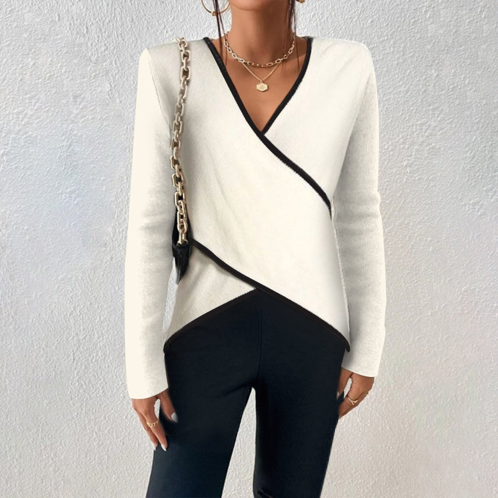 Maglione da donna Naya – Maglione di lusso con scollo a V, vestibilità comoda e design elegante e senza tempo